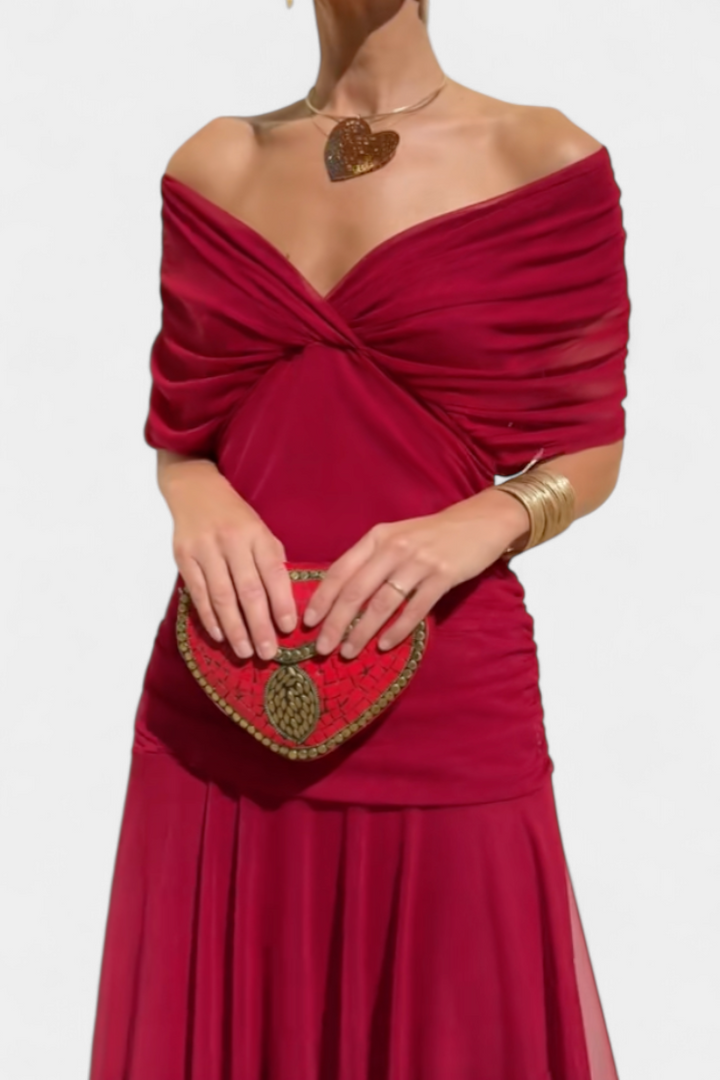 Abigail | Women's Floral Maxi Dress — V-Neck Occasion