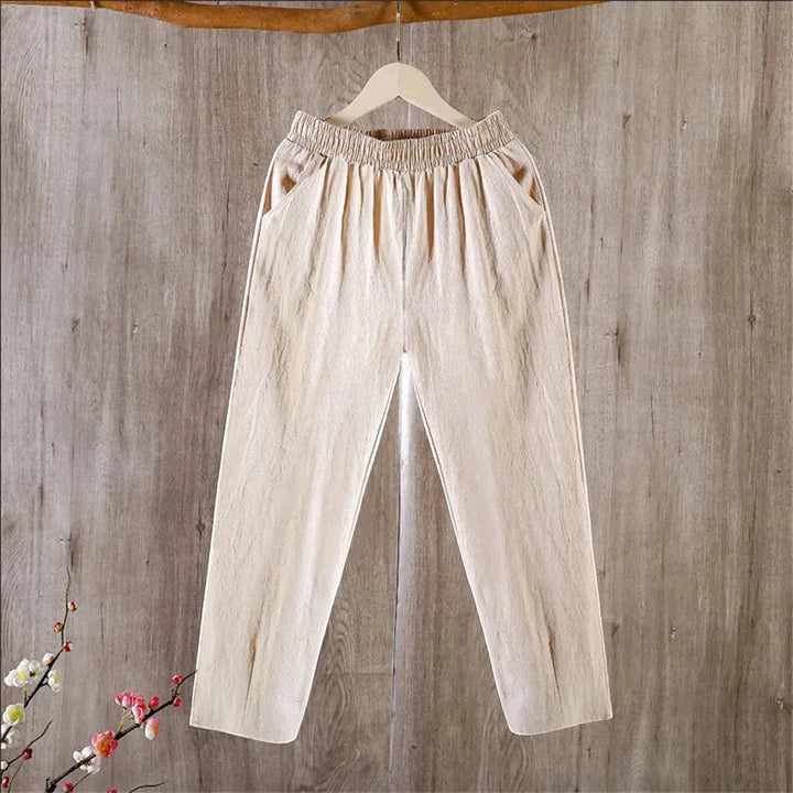 Camila | Linen Wide-Leg Capri