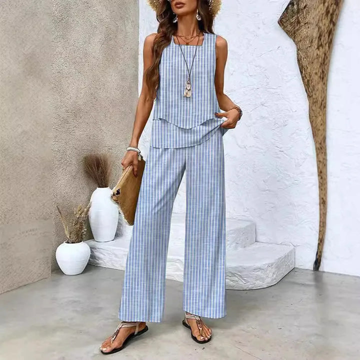 Katherine | Women's Elegant Two-Piece Summer Set — Loose Fit