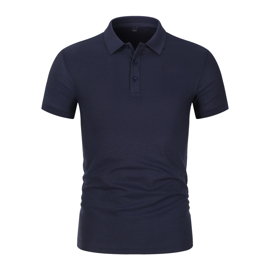 2025 Hot Sale Heren Zomer Casual Ademend Comfortabel Poloshirt Heren Effen Kleur Hoge Kwaliteit Korte Mouw T-shirt