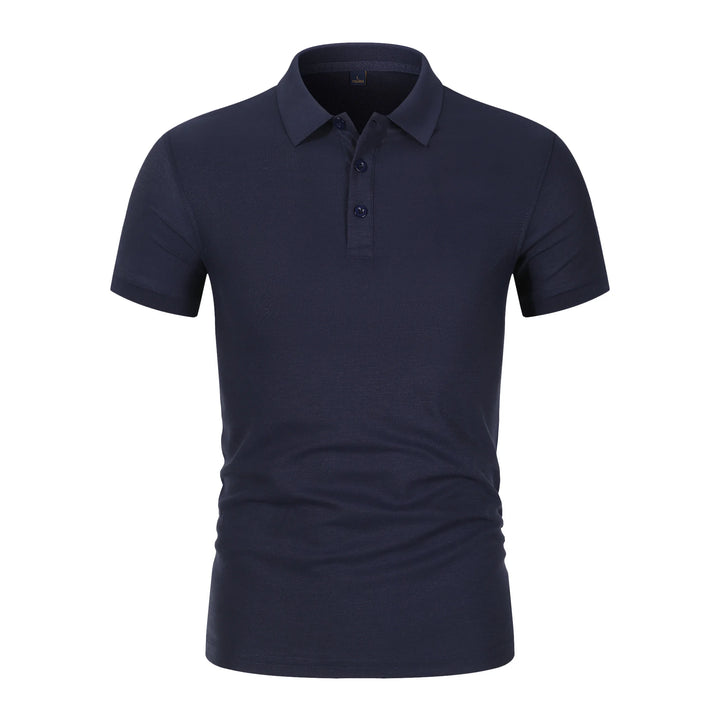 2025 Hot Sale Heren Zomer Casual Ademend Comfortabel Poloshirt Heren Effen Kleur Hoge Kwaliteit Korte Mouw T-shirt
