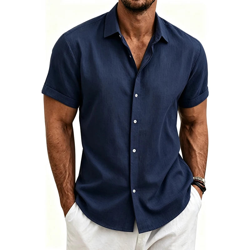 Daniel | Lightweight Henley Beach Shirt