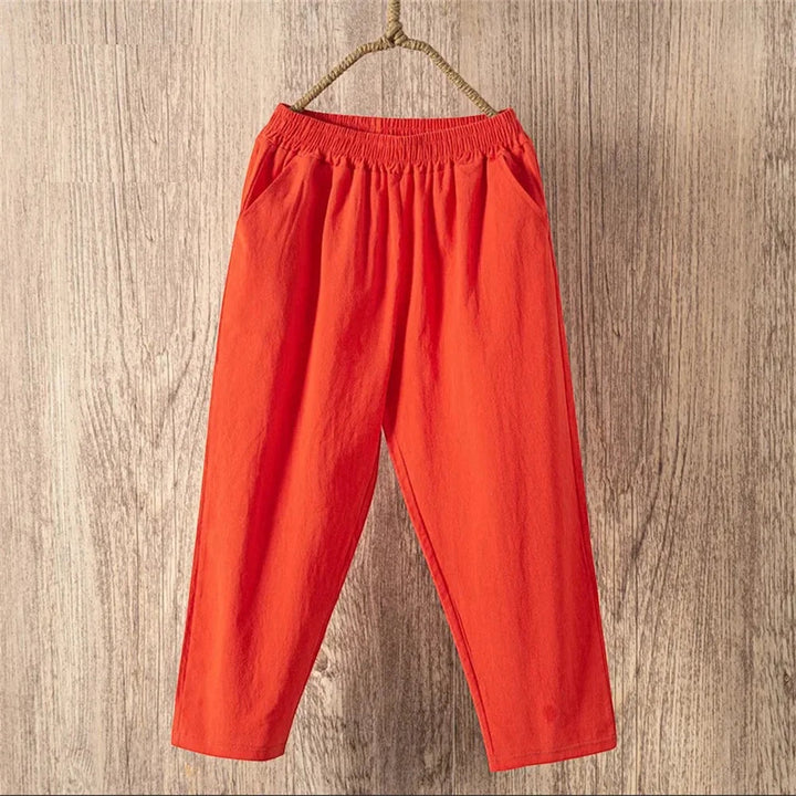 Camila | Linen Wide-Leg Capri