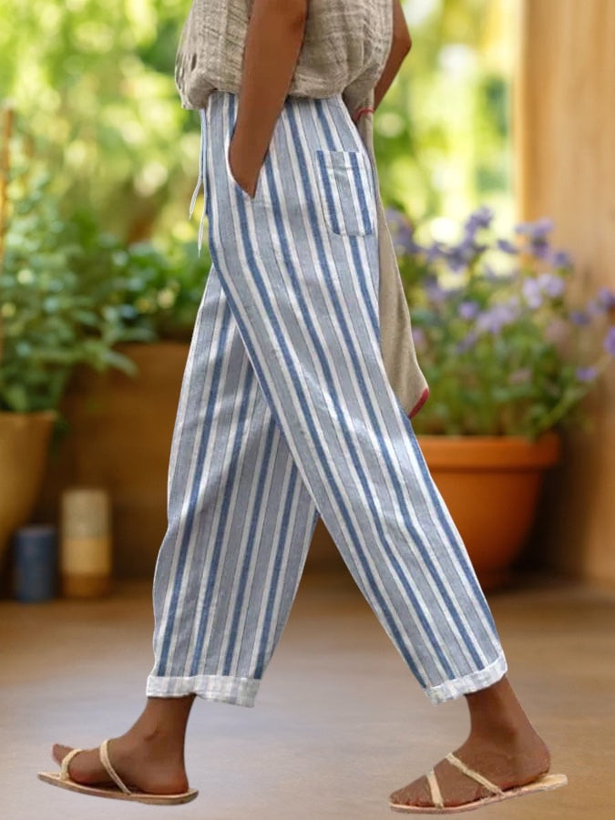 Madison | Boho Print Ankle Trousers