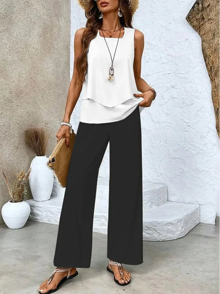 Katherine | Women's Elegant Two-Piece Summer Set — Loose Fit