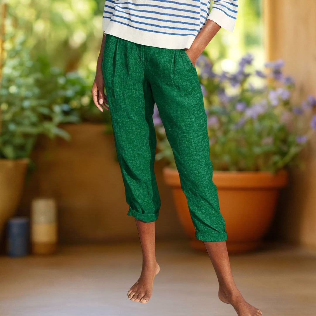 Grace | Straight-Leg Cotton Trousers