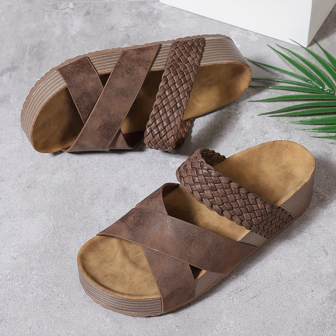 Stella™ | Open-Toe Braided Sandals