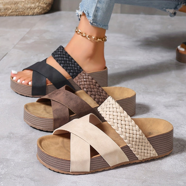 Stella™ | Open-Toe Braided Sandals