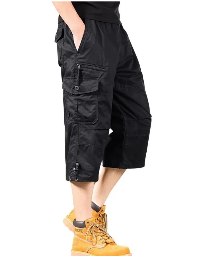 Michael | Long Cotton Cargo Shorts