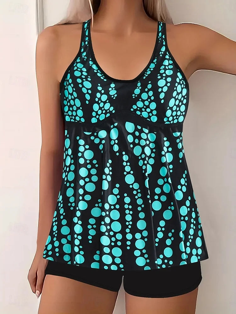 Jade™ | Bubble Print Tummy Coverage Tankini