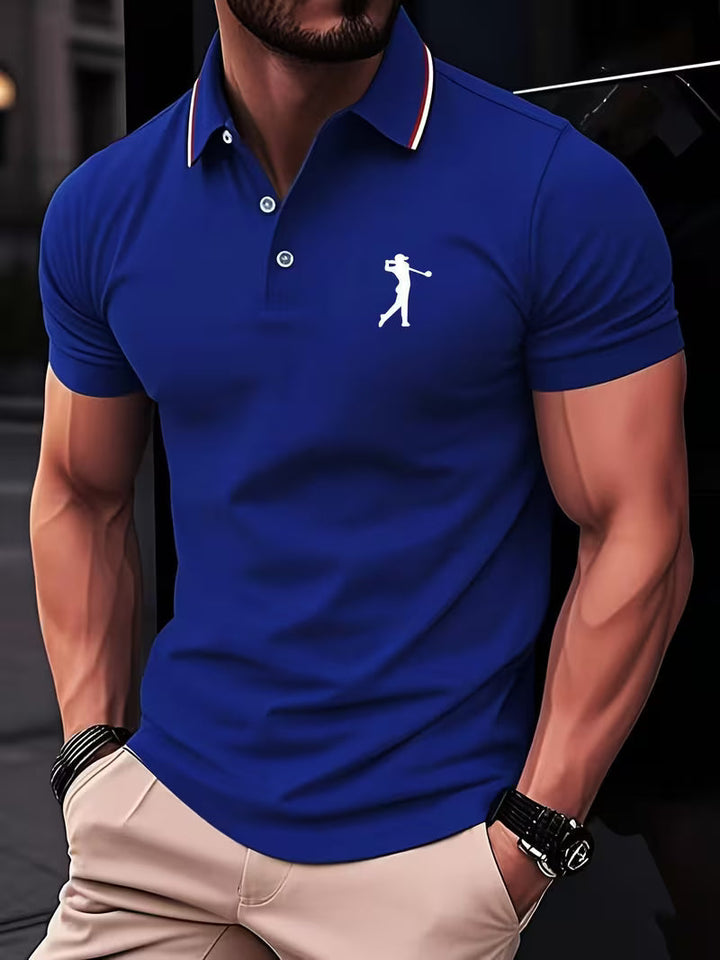 Arnold | Men's Casual Golf Print Short-Sleeve Shirt