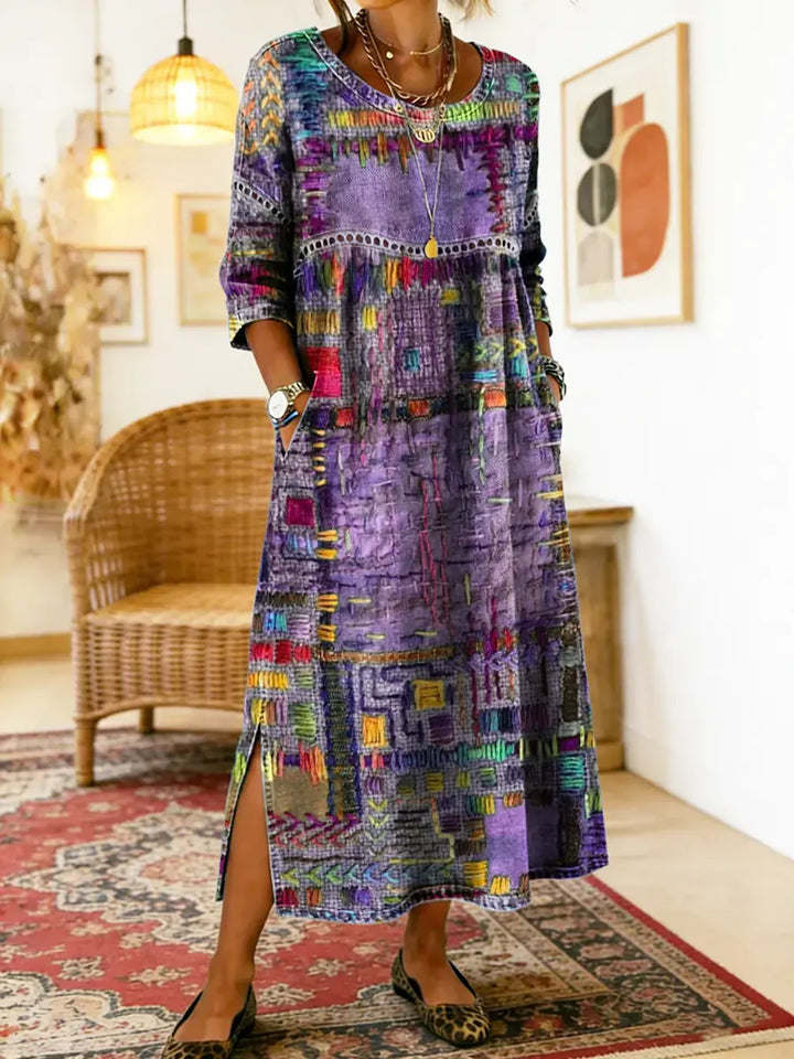 Sierra | Patchwork Denim Dress
