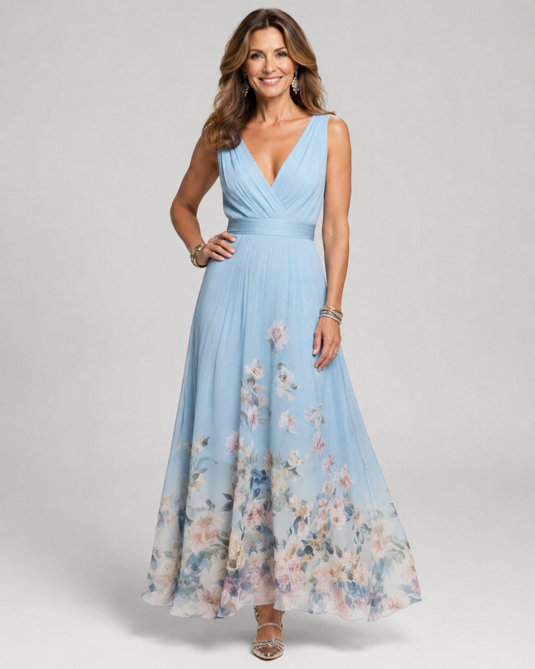 Trixie | Sleeveless A-Line Maxi Dress
