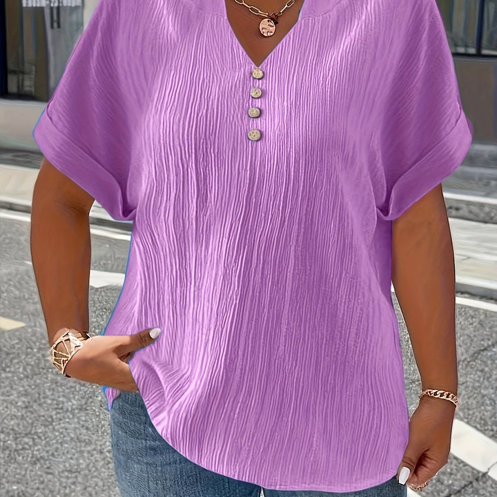Ruby | Luxe V-Neck Blouse
