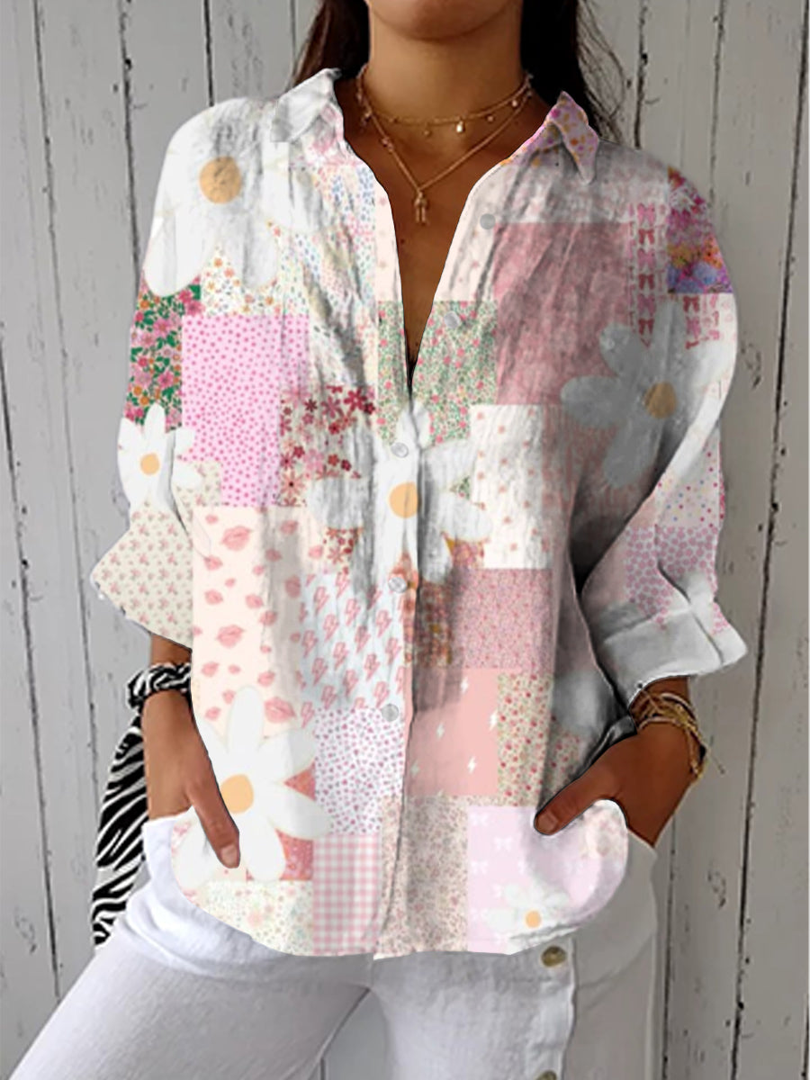 Georgia | Patchwork Daisy Blouse