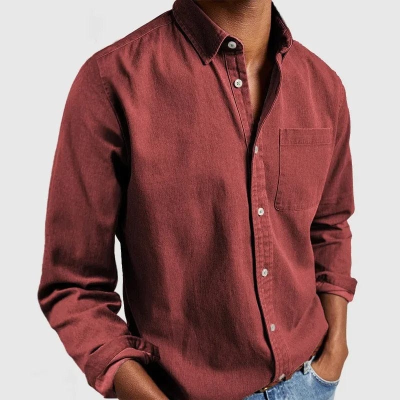 Caleb™ | Classic Button-Up Shirt