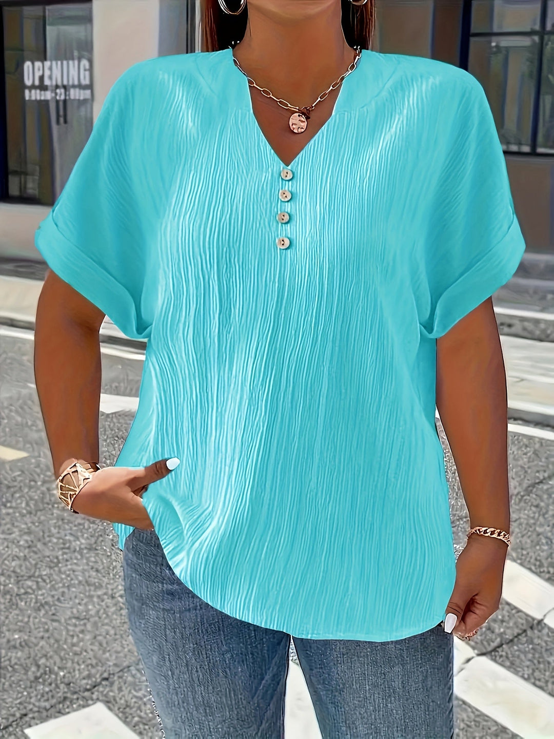 Ruby | Luxe V-Neck Blouse