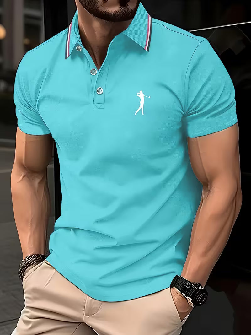 Arnaud™ | Casual Golf Print Shirt