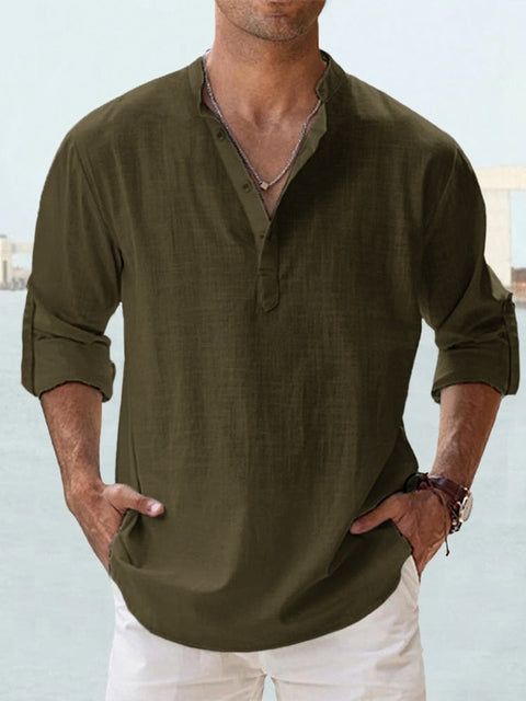 Scott | Breathable Linen Blouse