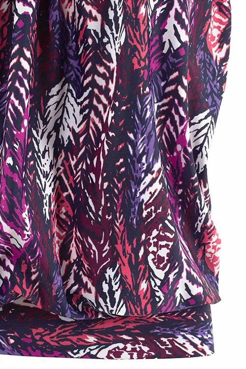 Penny™ | Feather Print Tummy Coverage Tankini
