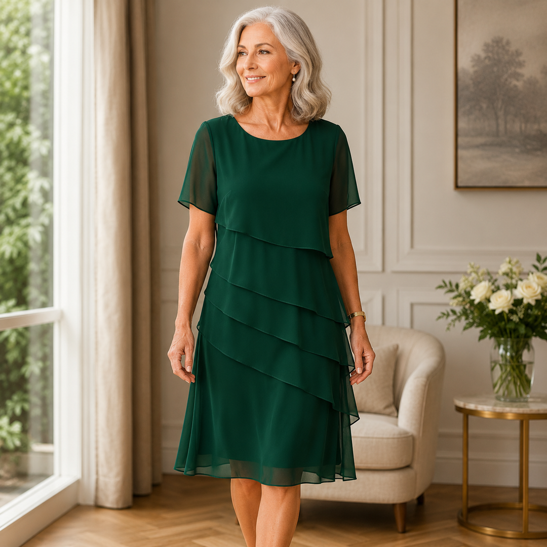 Avani | Elegant Comfort Ruffle Dress