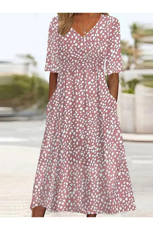 Brielle | Polka Dot Midi Dress