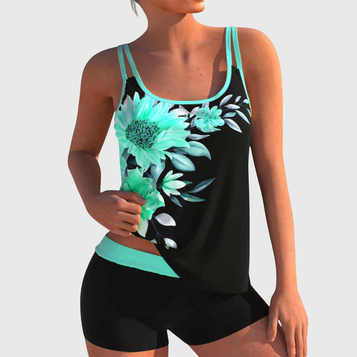 Flora™ | Floral Tummy Coverage Swimset