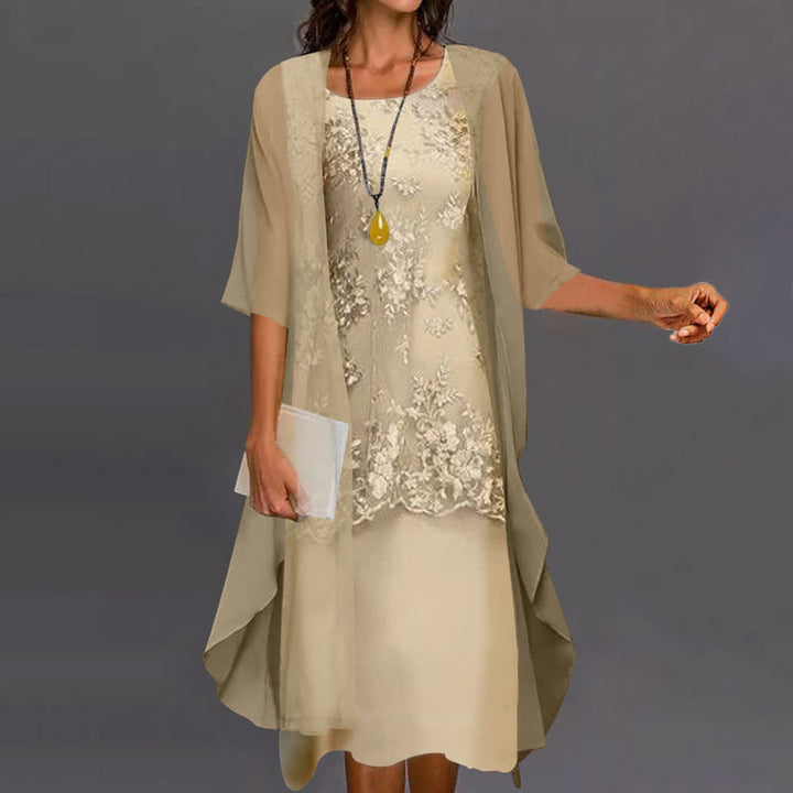 Ashley | Elegant Chiffon Two-Piece Dress