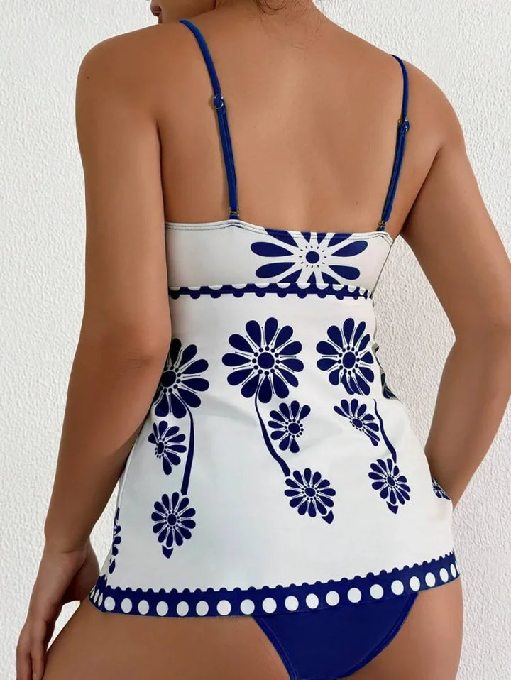Margot™ | Daisy Print Tummy Coverage Tankini