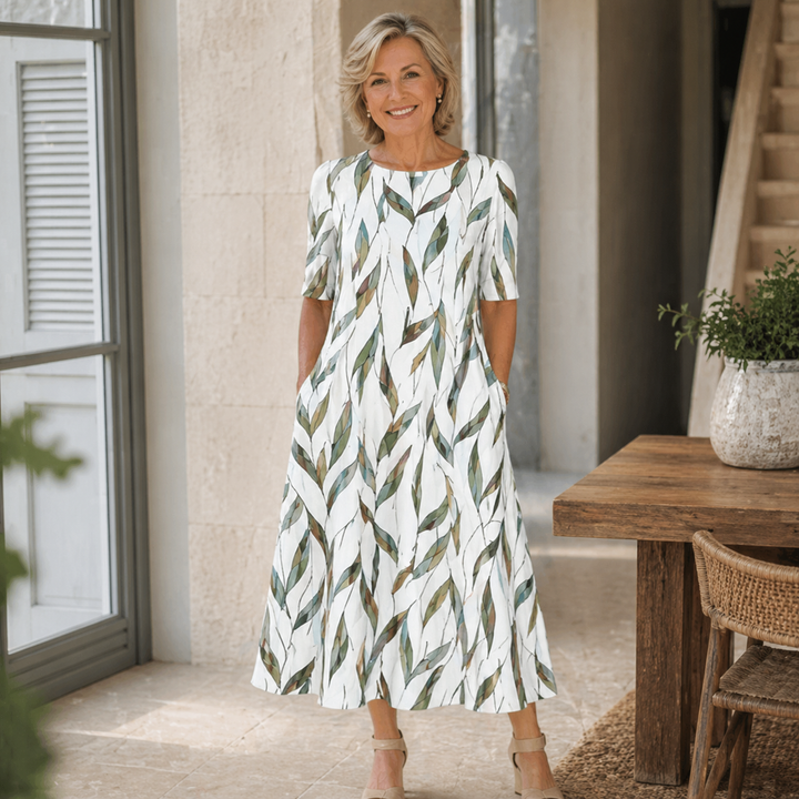 Jane | Effortless Floral Midi Dress