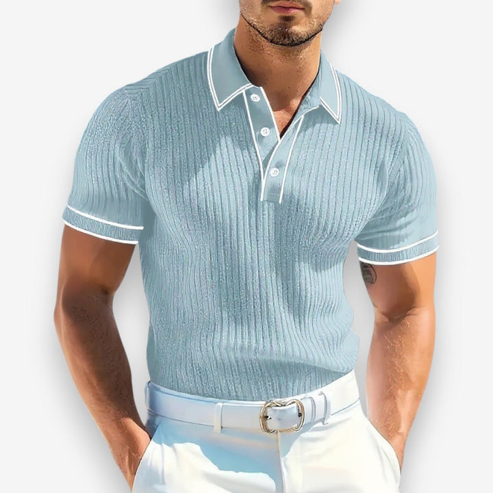 Jackson | Men's Ribbed Knit Polo Shirt