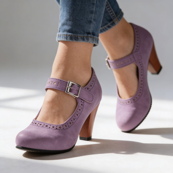 Audrey | Brogue Buckle Loafers