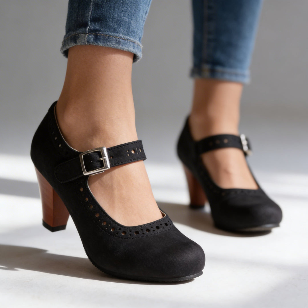 Audrey | Brogue Buckle Loafers