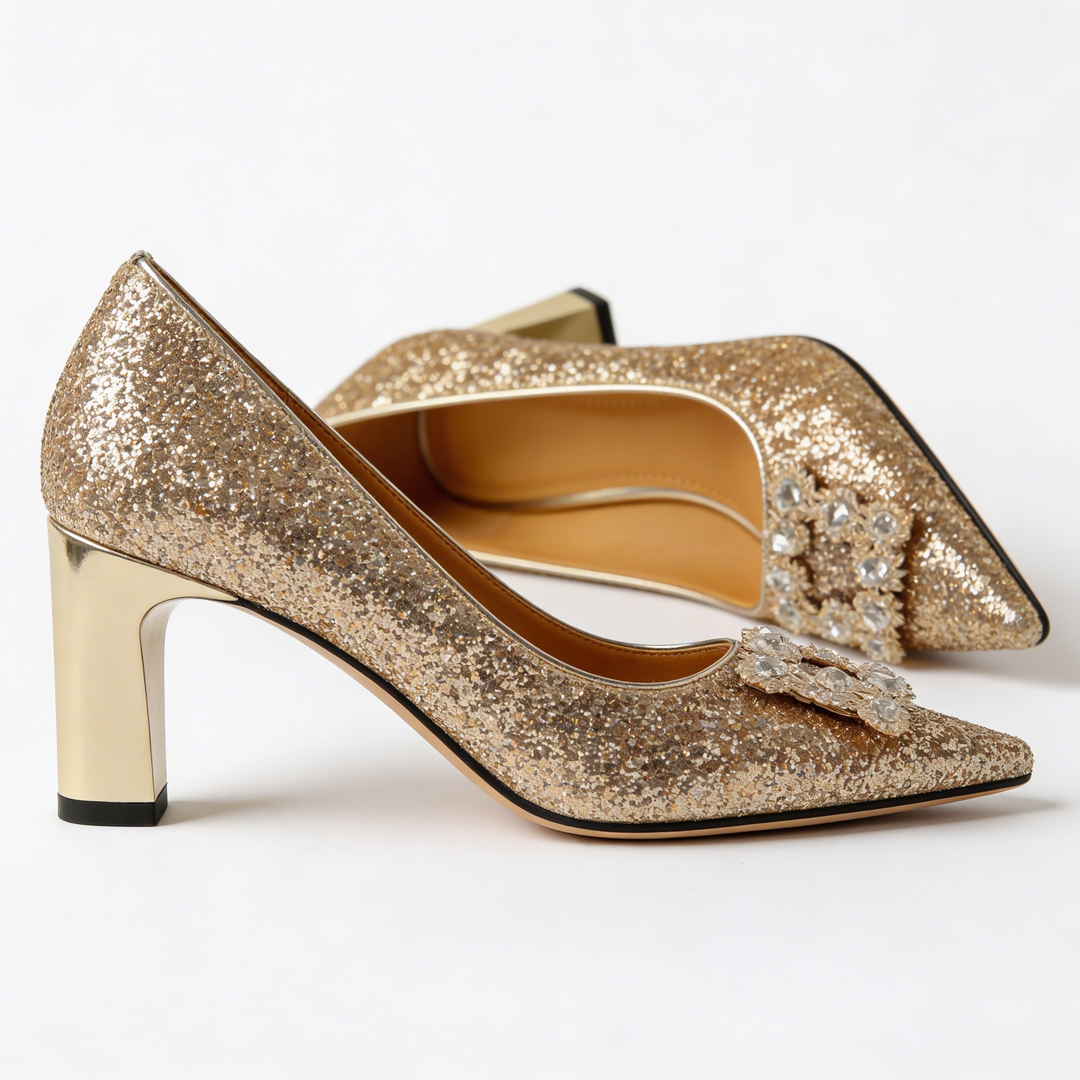 Madeleine™ | Orthopedic Brocade Heels