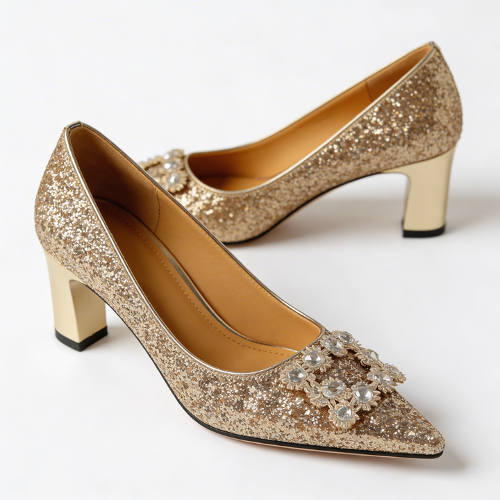 Madeleine™ | Orthopedic Brocade Heels