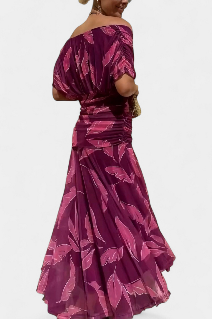Abigail | Women's Floral Maxi Dress — V-Neck Occasion