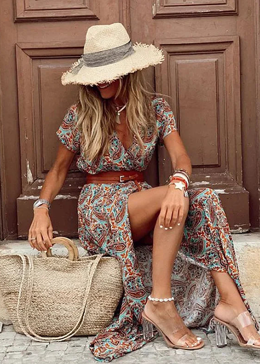 ANNABELLE | Women's Boho Maxi Dress — Relaxed Flowy Fit