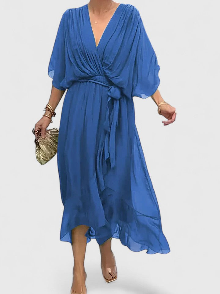 Nada | Elegant V Neck Dress