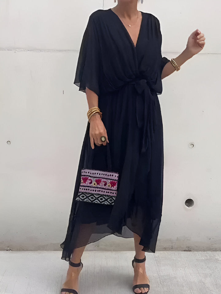 Monica | Women's Flowy V-Neck Dress for Every Occasion