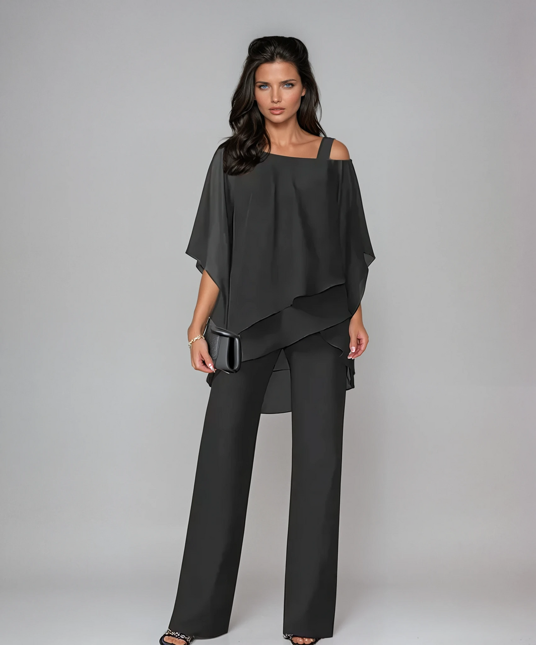 Mariella™ | Women's Layered Two-Piece Wide-Leg Set