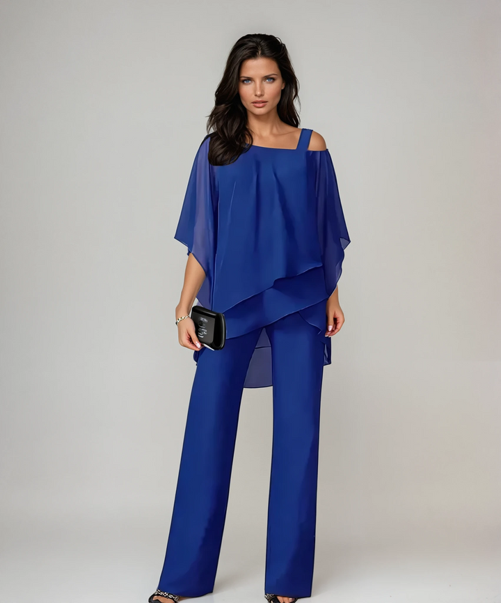 Mariella™ | Women's Layered Two-Piece Wide-Leg Set