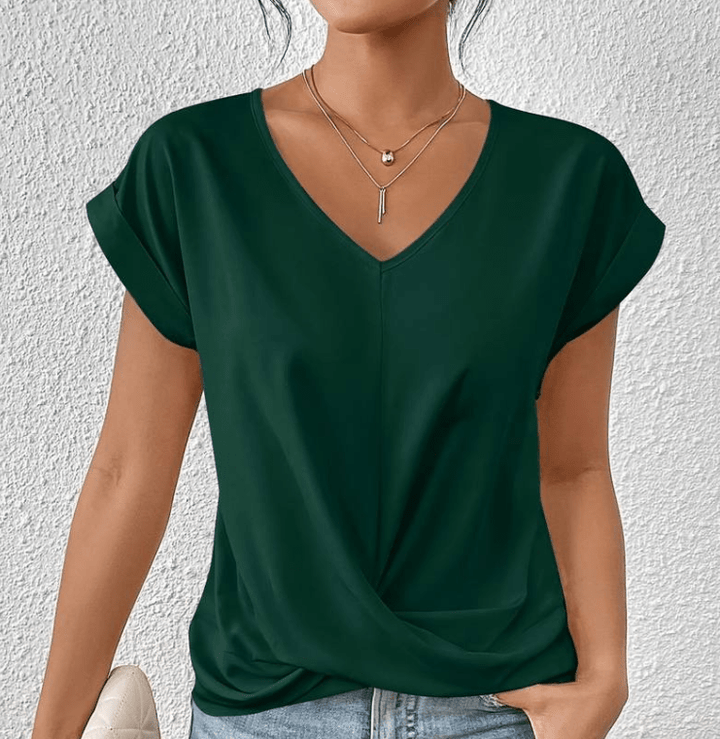 Mallory | Tummy-Tucking V-Neck Top
