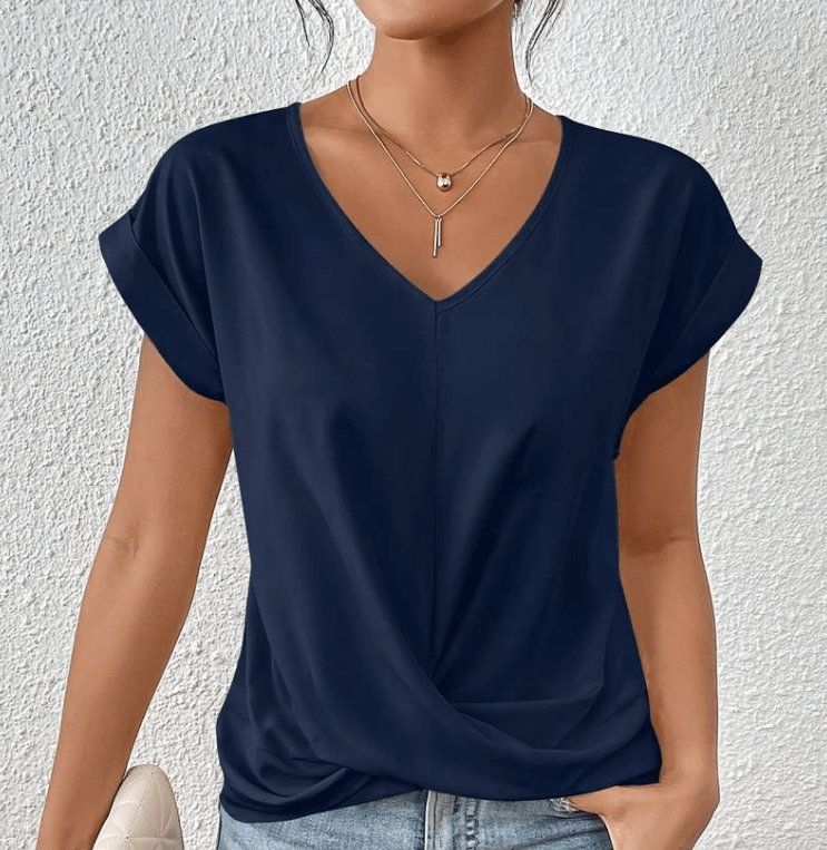 Mallory | Tummy-Tucking V-Neck Top
