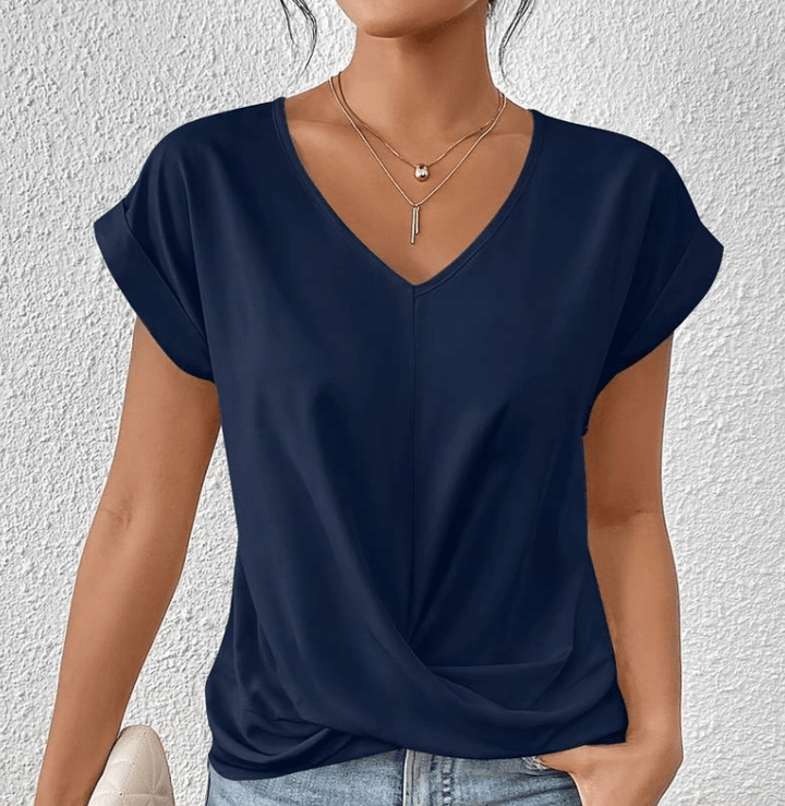 Mallory | Tummy-Tucking V-Neck Top