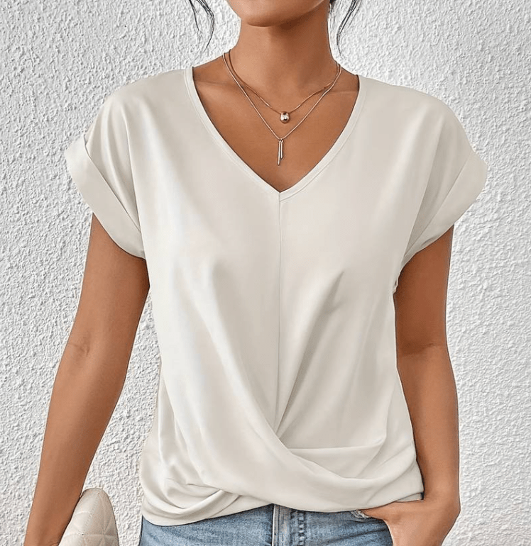 Mallory | Tummy-Tucking V-Neck Top