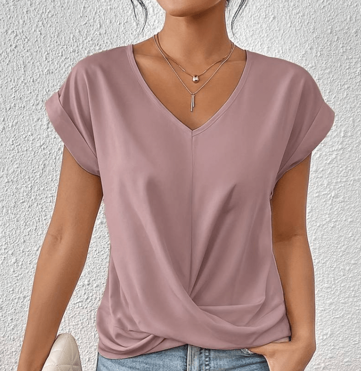 Mallory | Tummy-Tucking V-Neck Top