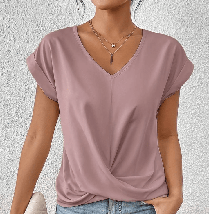 Mallory | Tummy-Tucking V-Neck Top