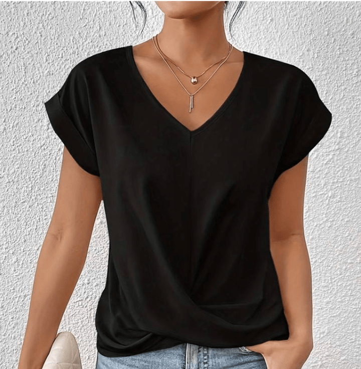 Mallory | Tummy-Tucking V-Neck Top