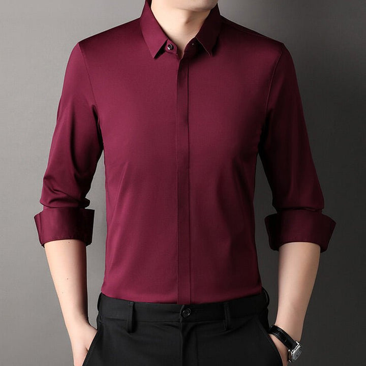 Dexter | Wrinkle - Free Stretch Dress Shirt for Men