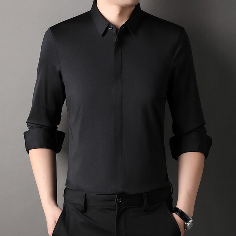 Dexter | Wrinkle - Free Stretch Dress Shirt for Men